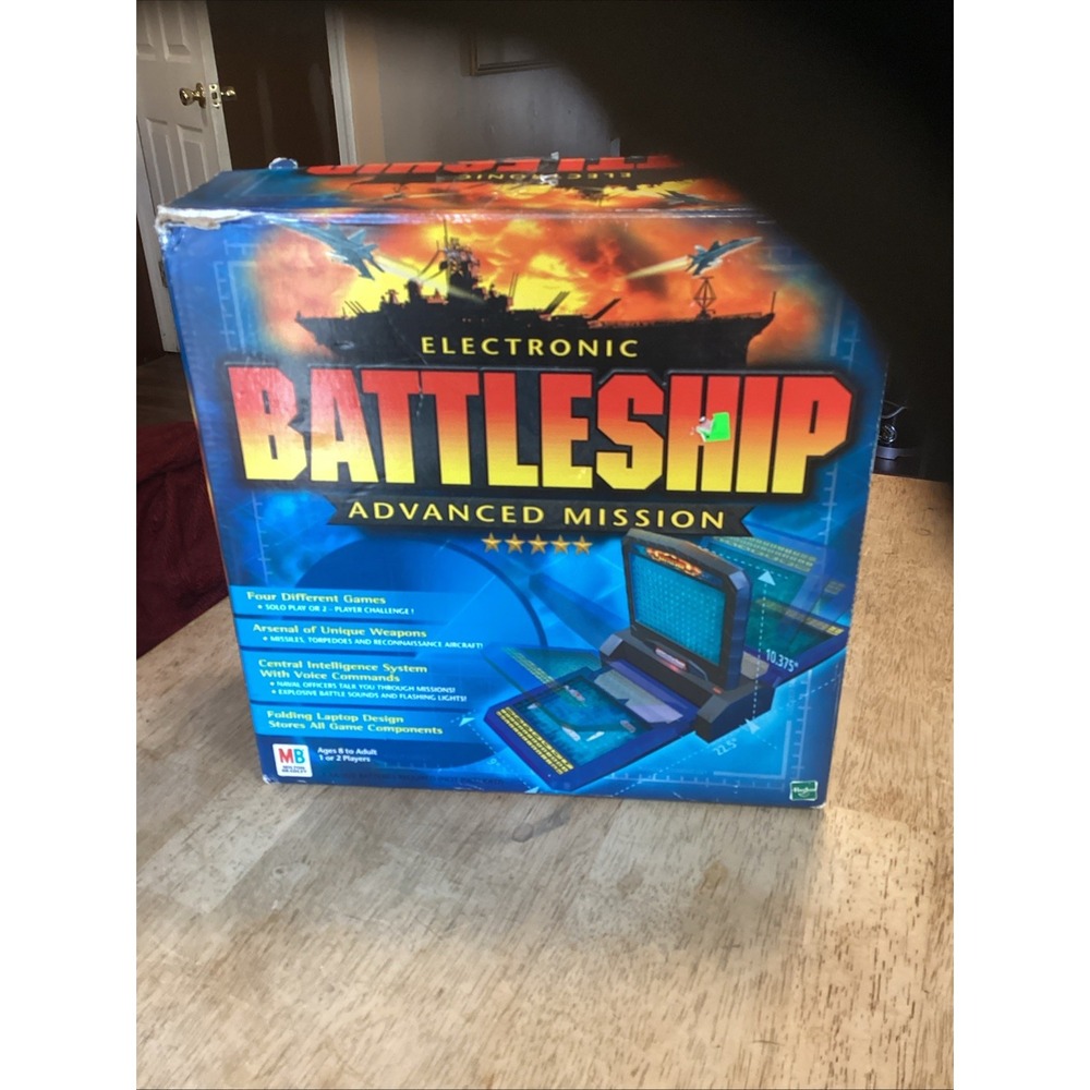 Milton Bradley Electronic Battleship Advanced Mission Game 2000 Tested Works